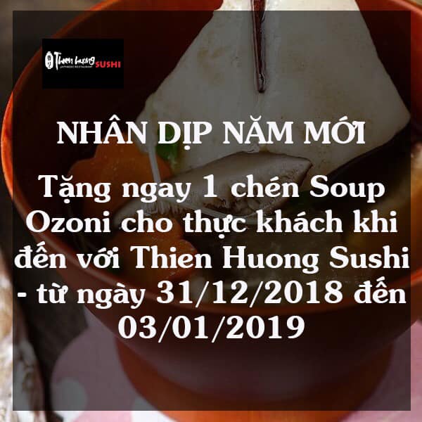 Hãy cùng Thien Huong Sushi đếm ngược từng giây phút đến khoảnh khắc Giao Thừa nhé