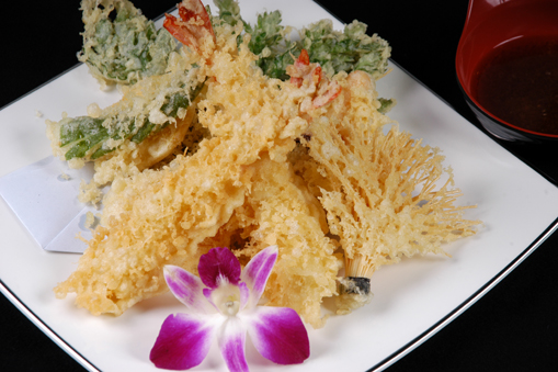 Tôm, rau, khoai chiên bột/ASSORTED TEMPURA/ 天ぷら盛り合わせ