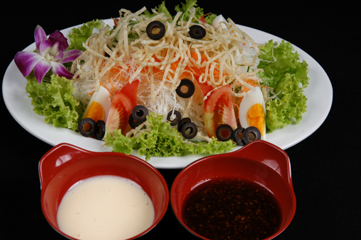 Xà lách chay & trứng/HOUSE GREEN SALAD/ 野菜サラダ