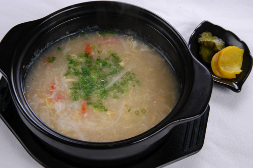 Cháo gà / tôm / cá hồi/PORRIDGE(CHICKEN/SHRIMP/SALMON/CRAB)/ 雑炊(鶏肉、海老、鮭、かに)