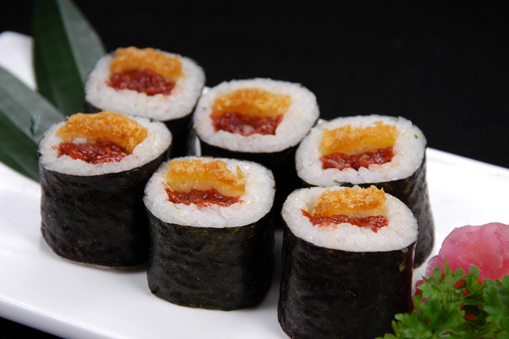 Cơm cuộn thịt heo chiên & xí muội/PORK CUTLET & PLUM ROLL/ 梅かつ巻き
