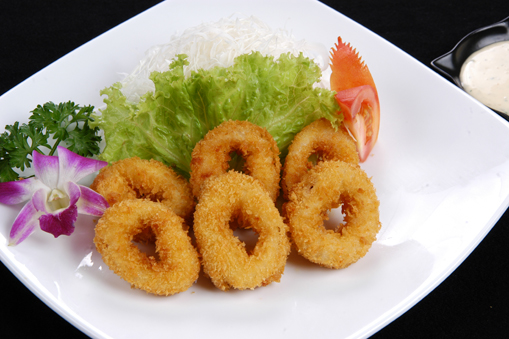 Mực chiên bột xù/DEEP FRIED SQUID/ イカフライ/