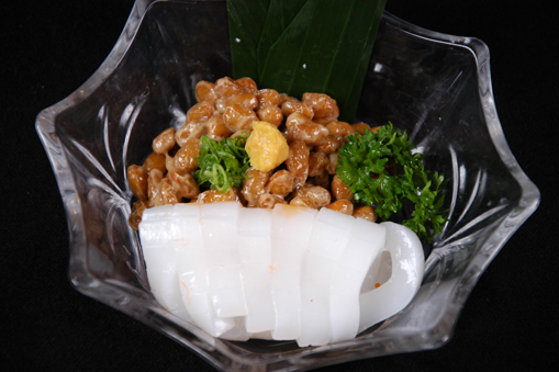 Đậu nành lên men trộn mực/MIXED SQUID & FERMENTED SOYBEANS/ いか納豆